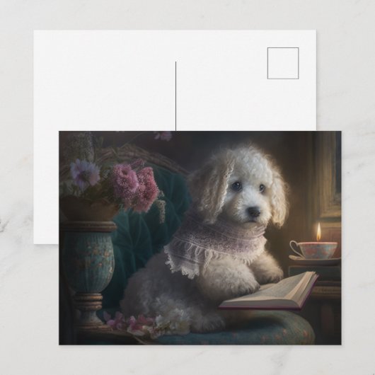 子犬の愛 ポストカード (正面/裏面)