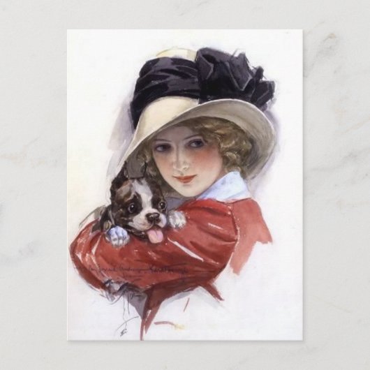 子犬の愛 ポストカード (正面)