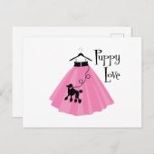 子犬の愛 ポストカード (正面/裏面)