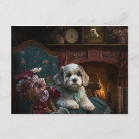 子犬の愛 ポストカード (正面)