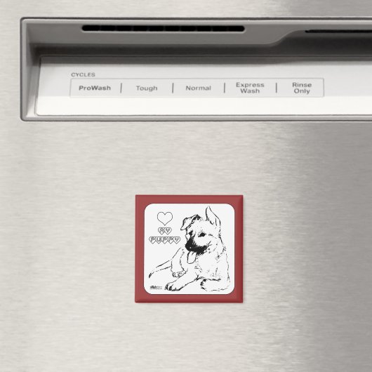 子犬の愛 マグネット (インサイチュ (食洗機))