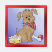 子犬の愛 マグネット (正面)