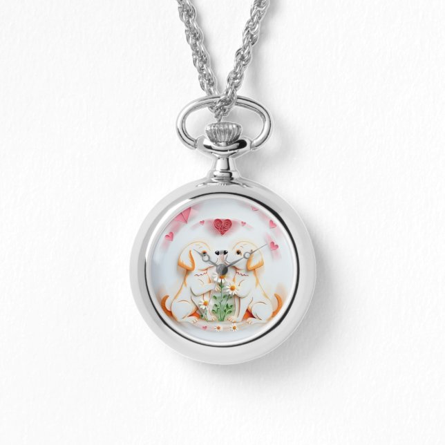 子犬の愛 腕時計 (正面)