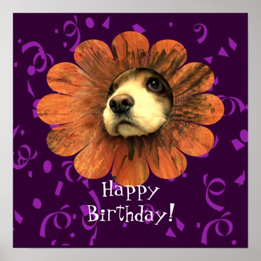 子犬の愛 誕生日ポスター ポスター (正面)