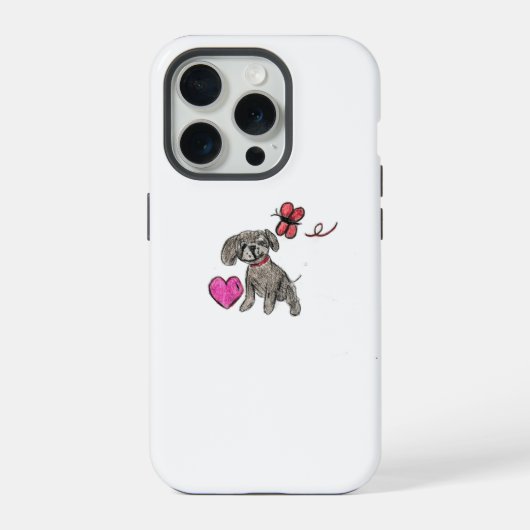 子犬の愛 iPhoneケース (裏面)