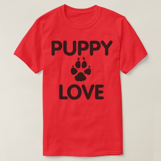 子犬の愛 Tシャツ (デザイン正面)