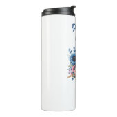 子犬の愛Tucked Inside Flowers Thermal Tumbler タンブラー (回転左)