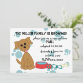 子犬の採用お祝い! 招待状 (スタンド正面)