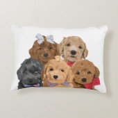 子犬の日12x16アクセント枕 アクセントクッション (裏面)