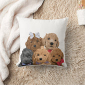 子犬の日16x16 クッション (ブランケット)