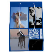 子犬の昇格 ミディアムペーパーバッグ (裏面)