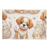 子犬の枕 枕カバー (裏面)