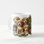 子犬の楽園:かわいらしさの交響曲 コーヒーマグカップ (正面左)