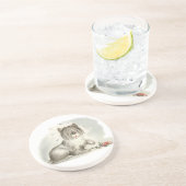 子犬の毛の コースター (側面)