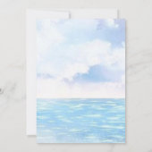 子犬の水遊び誕生日プールパーティーの招待状 招待状 (裏面)