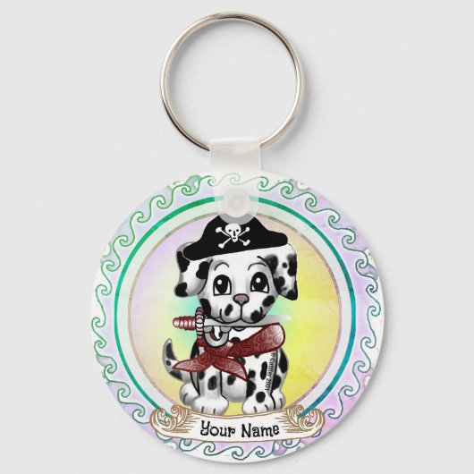 子犬の海賊 キーホルダー (正面)