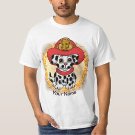 子犬の消防士Tシャツ Tシャツ