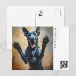 子犬の発表 ポストカード