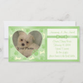 子犬の発表 案内状 (正面)