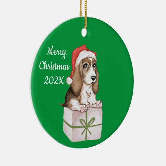 子犬の目クリスマスツリーセラミックオーナメント セラミックオーナメント (右)