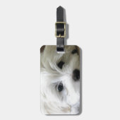 子犬の目 ラゲッジタグ (正面縦)