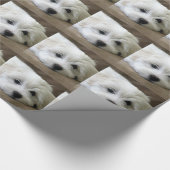 子犬の目 ラッピングペーパー (角)