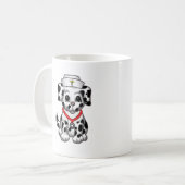 子犬の看護師 コーヒーマグカップ (正面左)