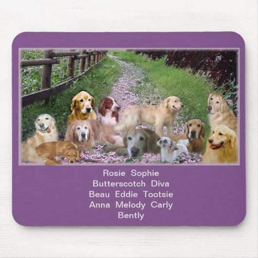 子犬の私達の系列 マウスパッド (正面)
