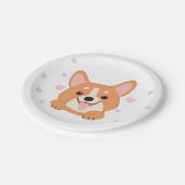 子犬の紙プレートはポーティパーティー食器 ペーパープレート (アングル)