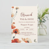 子犬の花フローラブランチと花嫁 招待状 (スタンド正面)