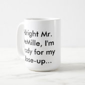 子犬の花型女性歌手 コーヒーマグカップ (正面左)