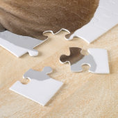 子犬の英国のブルドッグの子犬のパズル ジグソーパズル (側面)