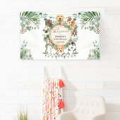 子犬の葉緑のウェルカムサイン 横断幕 (インサイチュ)