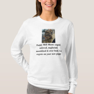 子犬の製造所のお母さんのワイシャツ Tシャツ