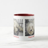 子犬の製造所の品種悲惨さのマグ マグカップ (中央)