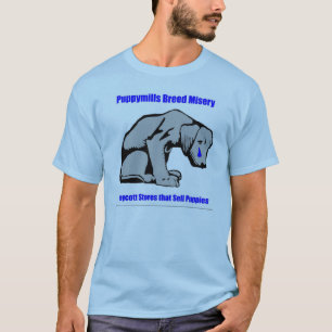 子犬の製造所の品種悲惨さのワイシャツ Tシャツ