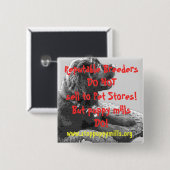 子犬の製造所の認識度ボタン 缶バッジ (正面&裏面)