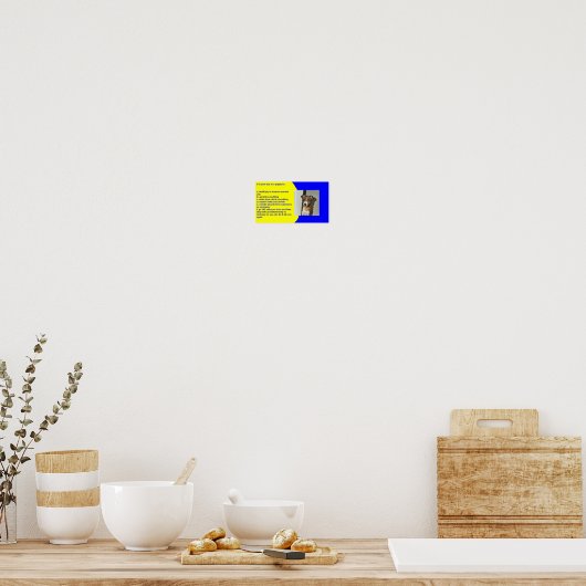 子犬の規則 ポスター (キッチン)