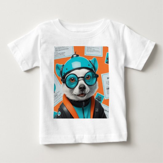 子犬の親切 ベビーTシャツ (正面)