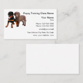子犬の訓練と服従 名刺 (正面/裏面)