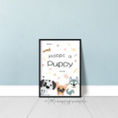 子犬の記号を編集可能に採用 ポスター