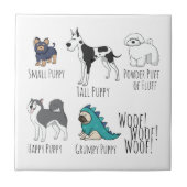 子犬の詩 タイル (正面)