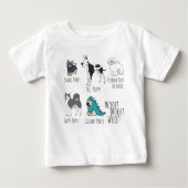 子犬の詩 ベビーTシャツ (正面)
