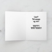 子犬の誕生日カード カード (内部)