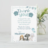 子犬の誕生日サンキューカード 招待状 (スタンド正面)