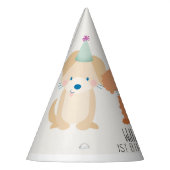 子犬の誕生日パーティーハット パーティーハット (左)