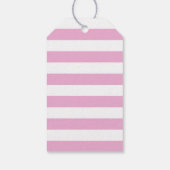 子犬の誕生日パーティーピンクの好意 ギフトタグ (裏面)