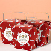 子犬の誕生日パーティー感謝メッセージ ラウンドシール