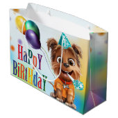 子犬の誕生日パーティー ラージペーパーバッグ (裏面アングル)