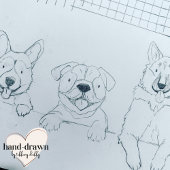 子犬の誕生日導入活動のサイン ポスター